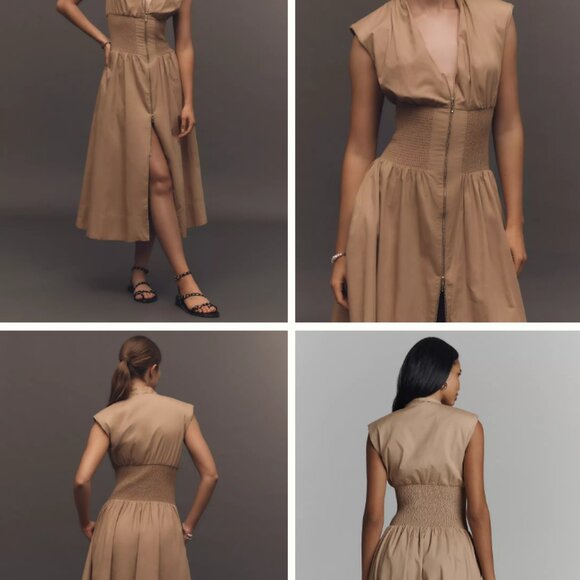 Anthropologie The Tommy Zip Front Dress NWT M - Picture 2 of 11